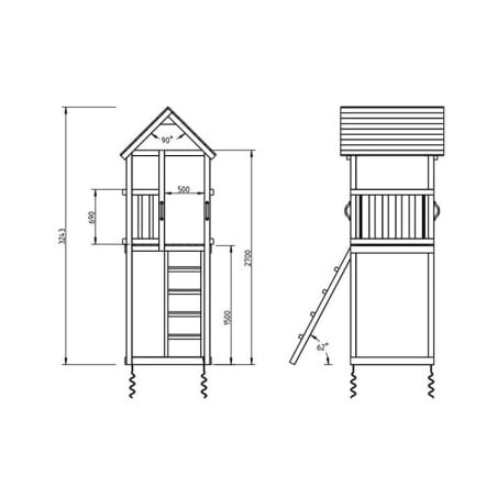 Parque infantil Masgames KIOSK XL con columpio doble