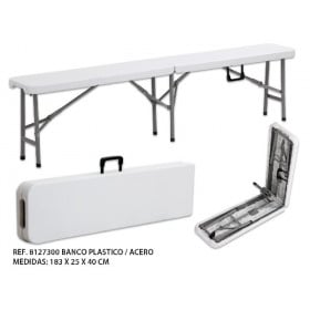 Banco Caballete Plegable 183x25x40 cm