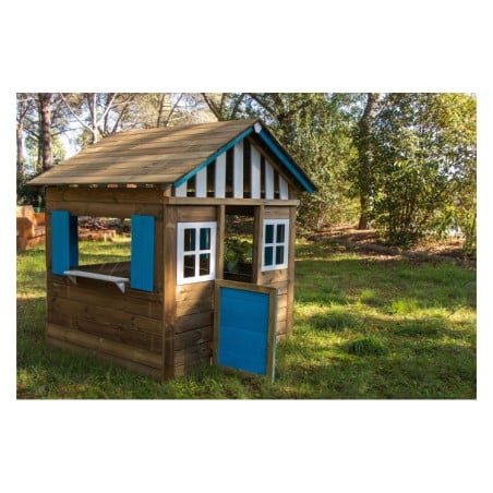Casita de madera Masgames LOLLIPOP XL Azul Sin suelo de madera