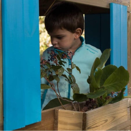 Casita de madera Masgames LOLLIPOP XL Azul Sin suelo de madera