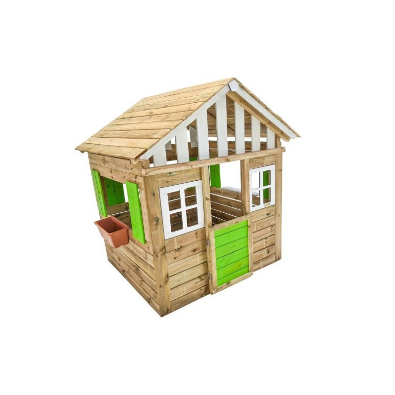 Casita de madera Masgames LOLLIPOP XL Verde Sin suelo de madera