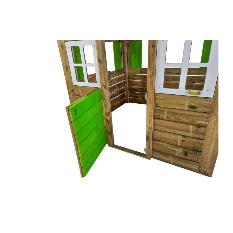 Casita de madera Masgames LOLLIPOP XL Verde Sin suelo de madera