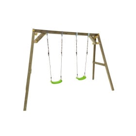 Columpio doble de madera cuadrada Masgames XYLO XL 2