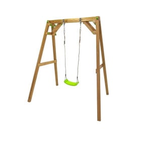 Columpio individual de madera cuadrada Masgames XYLO XL Con asiento normal 2