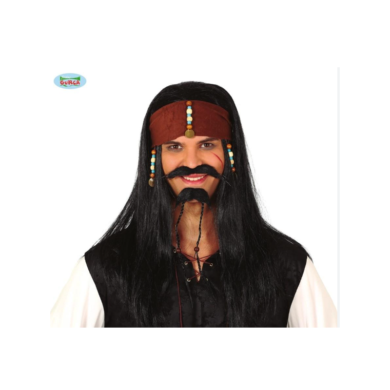 Peluca Pirata Con Pañuelo