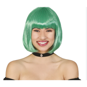 Peluca Media Melena Verde