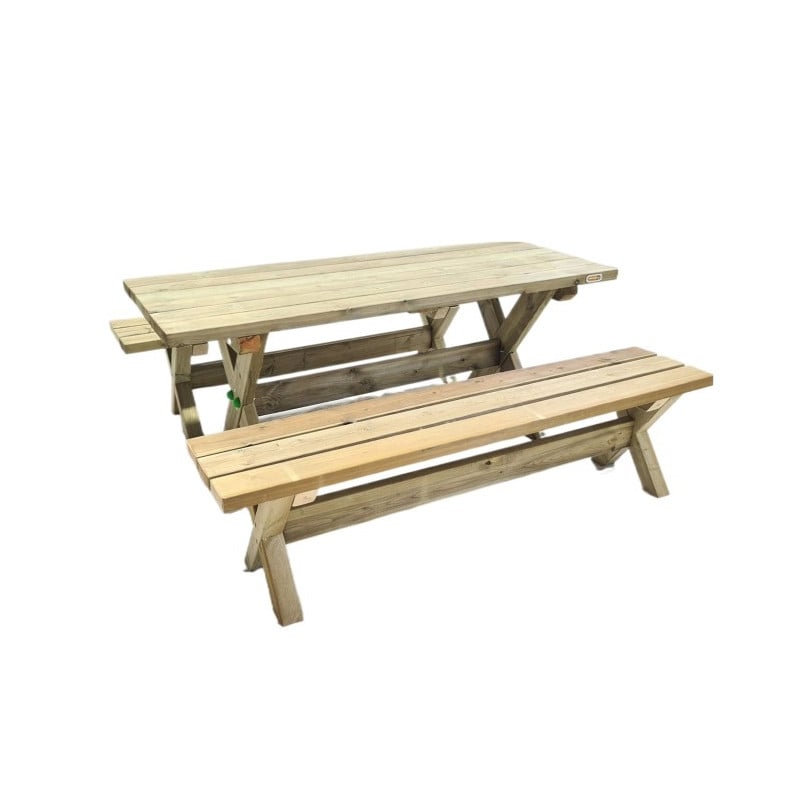 Mesa de picnic MASGAMES XERTA 180 Madera sin pintar