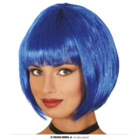 Peluca Media Melena Azul 100 Gr