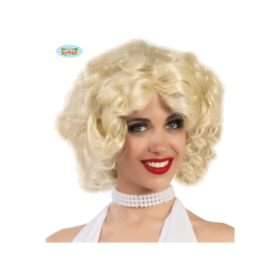 Peluca Rubia Marilyn En Caja