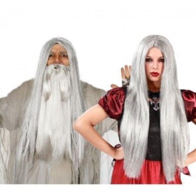 Peluca Bruja Gris