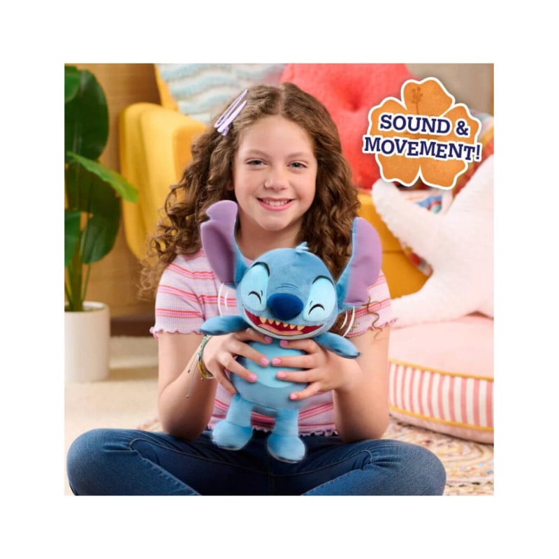 Peluche Stitch 28Cm Sonido y Movimiento