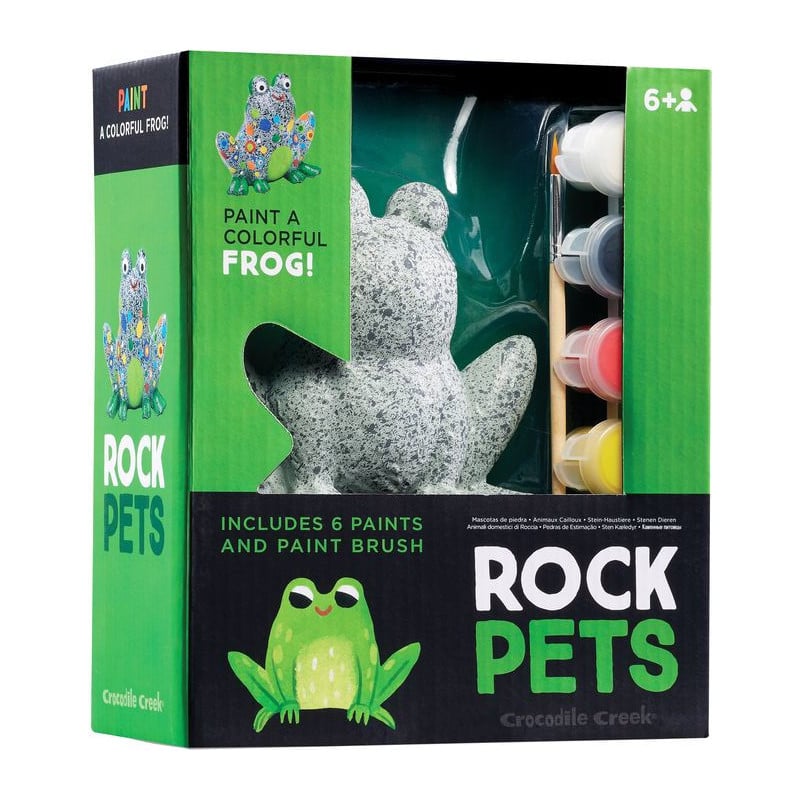 Rana 3D de Piedra para Colorear