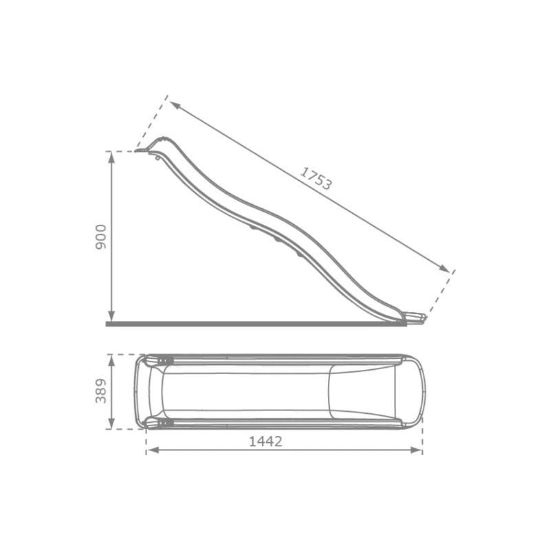 Rampa de tobogan MASGAMES M (altura 90 cm)