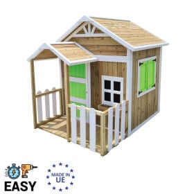 Casita infantil de madera por paneles Masgames OLDEN Verde