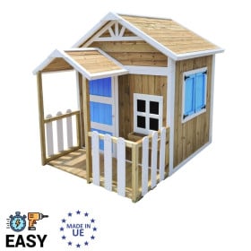Casita infantil de madera por paneles Masgames OLDEN Azul