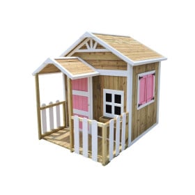 Casita infantil de madera por paneles Masgames OLDEN Azul 2