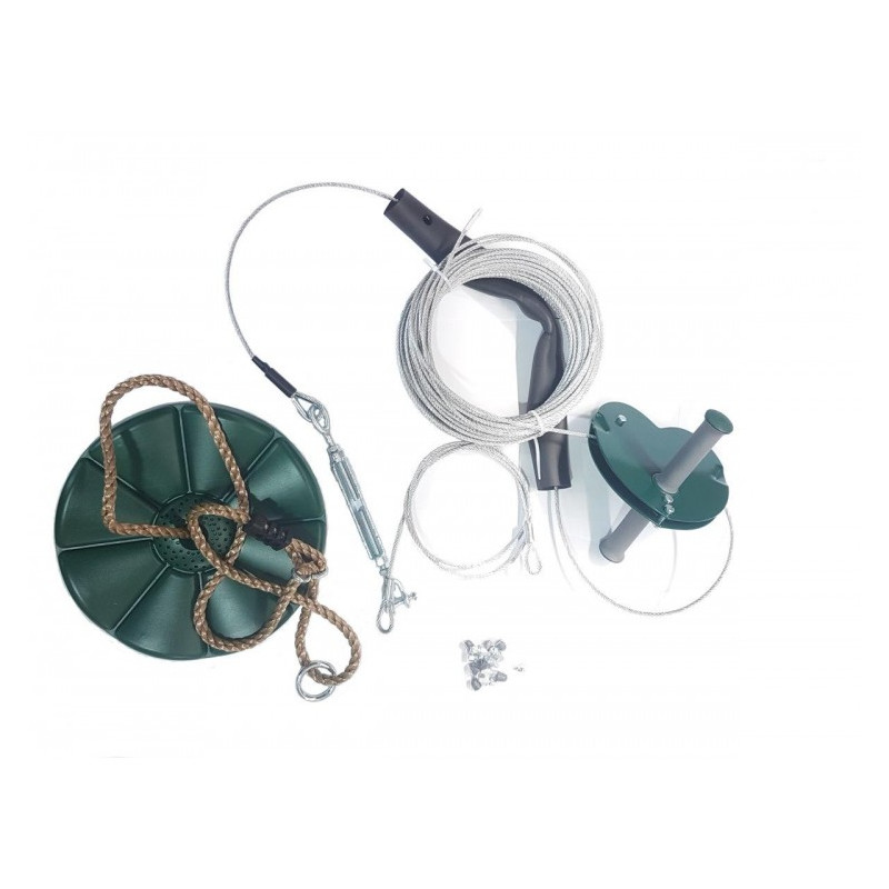 Tirolina de jardin con asiento MASGAMES