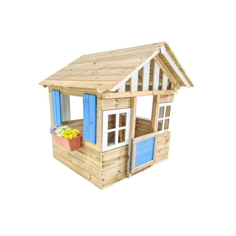 Casita de madera Masgames LOLLIPOP Azul Sin suelo de madera