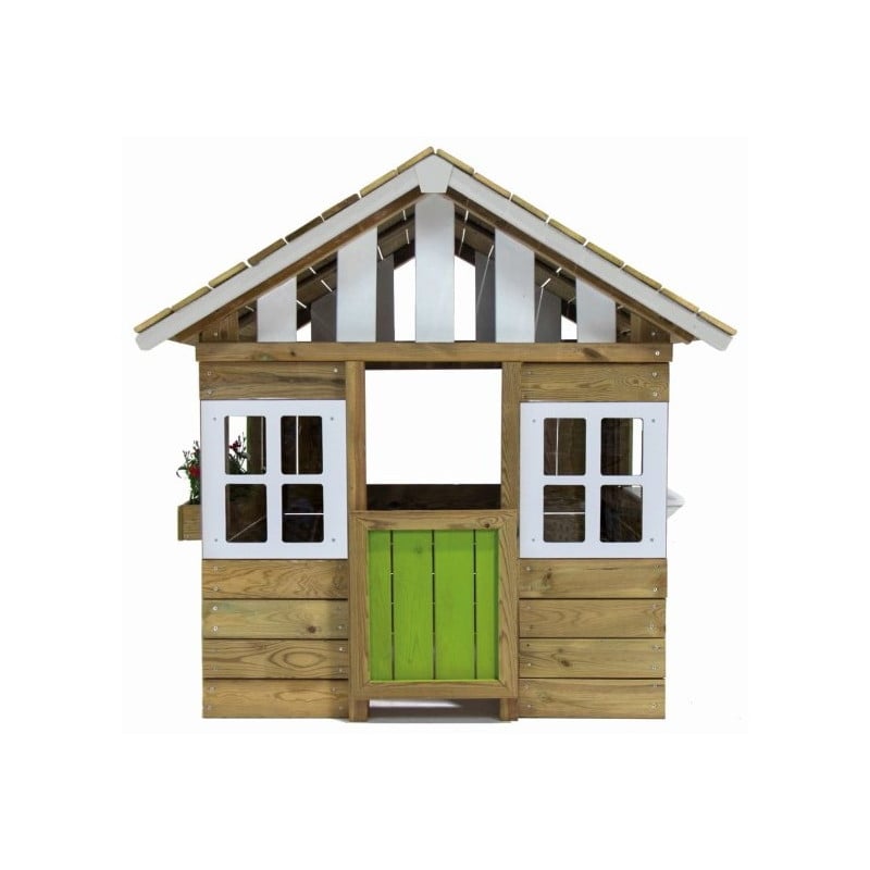 Casita de madera Masgames LOLLIPOP Verde Sin suelo de madera