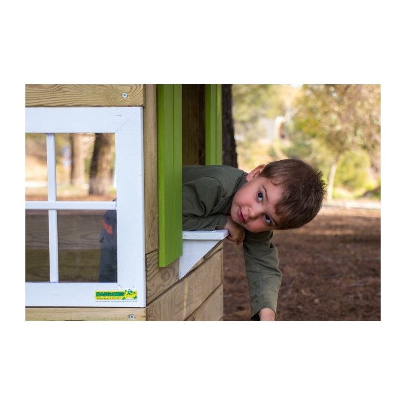 Casita de madera Masgames LOLLIPOP Verde Sin suelo de madera