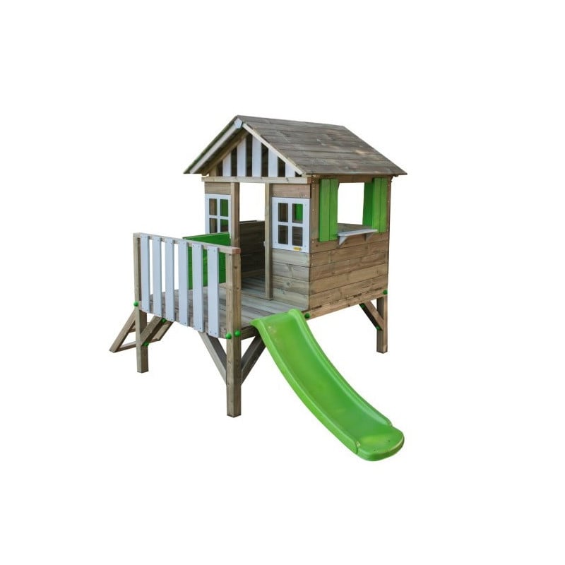 Casita de madera Masgames LOLLIPOP Elevada verde