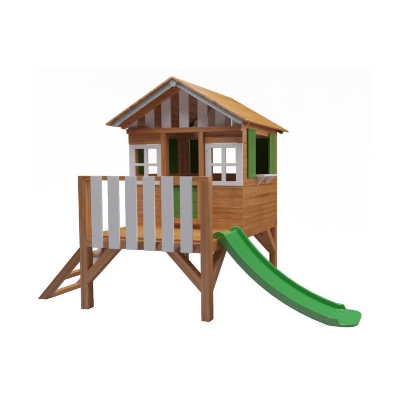 Casita de madera Masgames LOLLIPOP Elevada verde