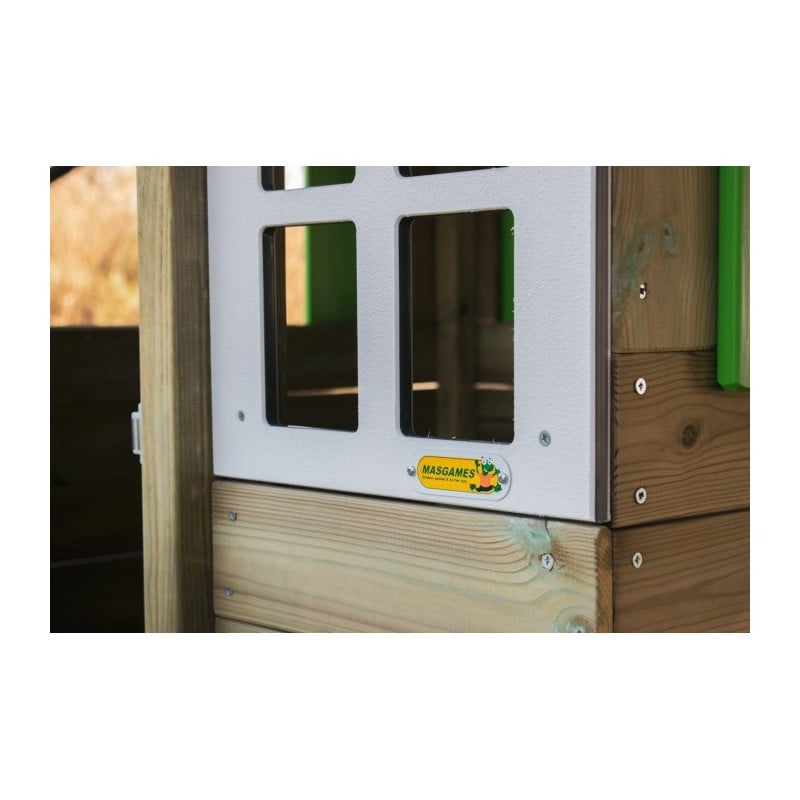 Casita de madera Masgames LOLLIPOP Elevada verde