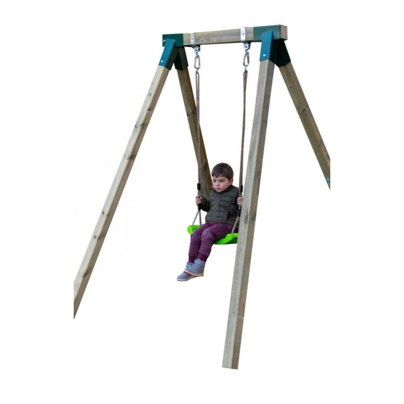 Columpio individual de madera cuadrada Masgames AIKO L