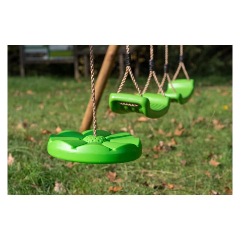 Columpio doble de madera cuadrada Masgames KAI XL