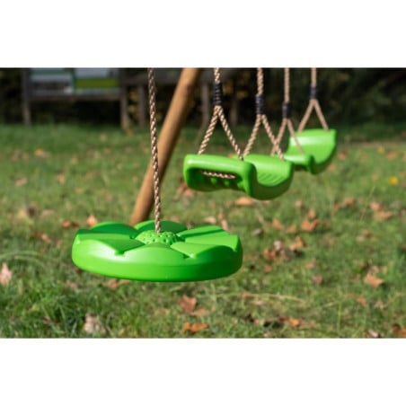 Columpio doble de madera cuadrada Masgames KAI XL