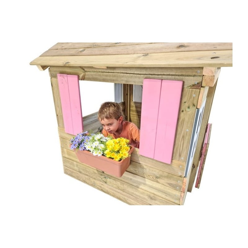 Casita de madera Masgames LOLLIPOP Elevada rosa