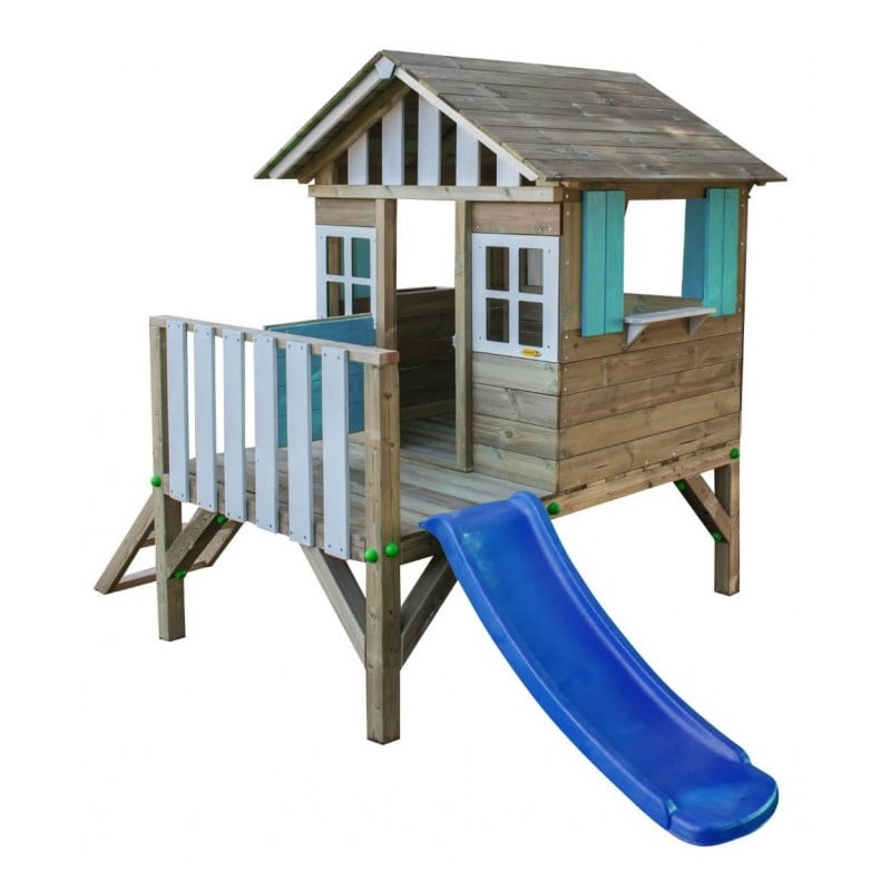 Casita de madera Masgames LOLLIPOP Elevada azul