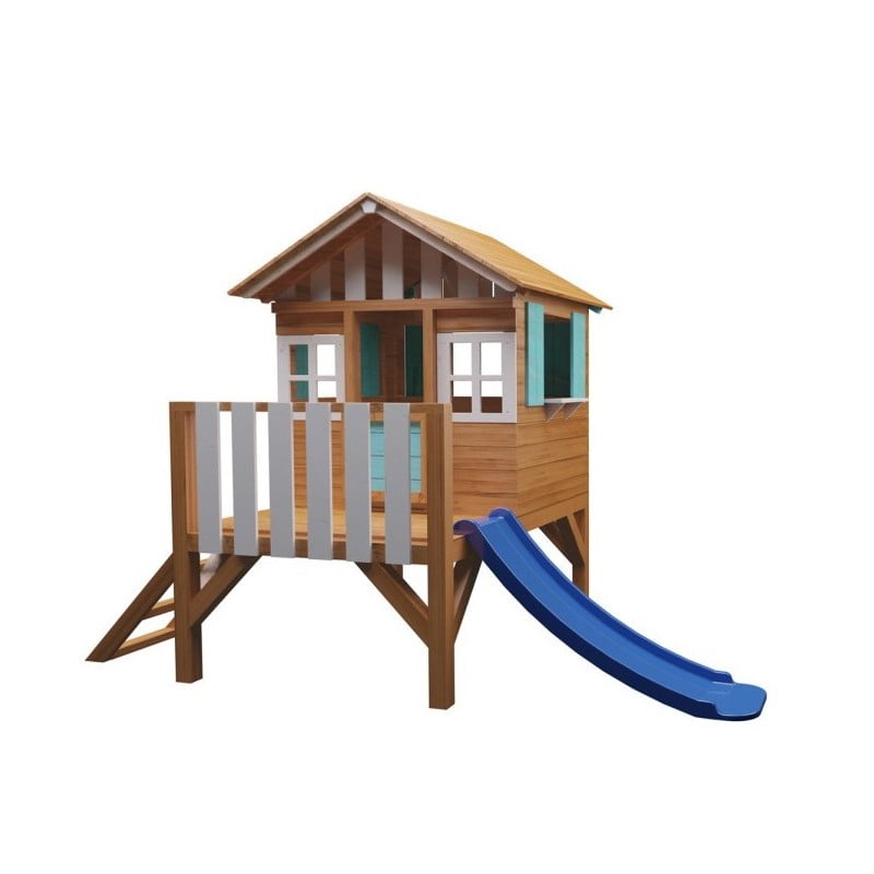 Casita de madera Masgames LOLLIPOP Elevada azul