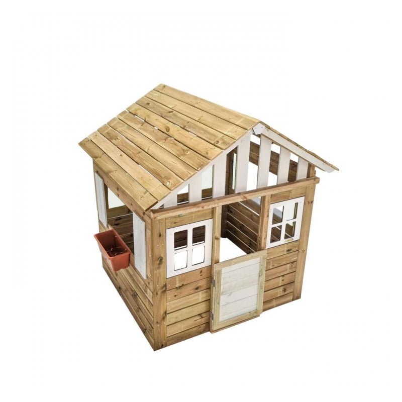 Casita de madera Masgames LOLLIPOP XL Blanca Sin suelo de madera