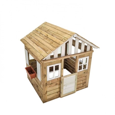 Casita de madera Masgames LOLLIPOP XL Blanca Sin suelo de madera
