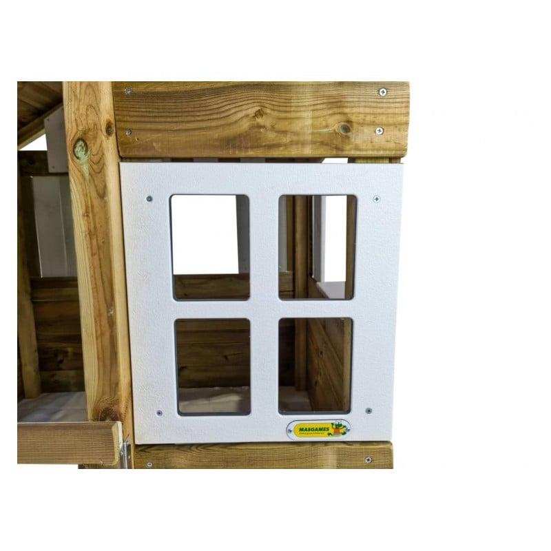 Casita de madera Masgames LOLLIPOP XL Blanca Sin suelo de madera