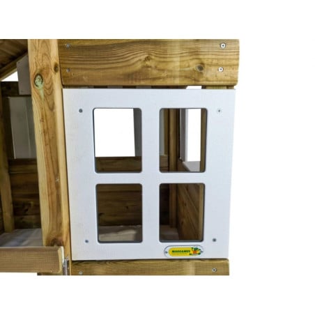 Casita de madera Masgames LOLLIPOP XL Blanca Sin suelo de madera