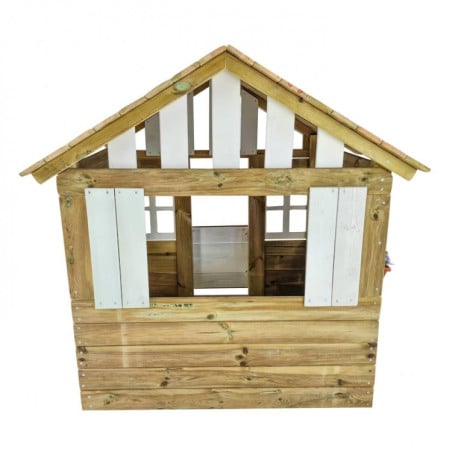 Casita de madera Masgames LOLLIPOP XL Blanca Sin suelo de madera