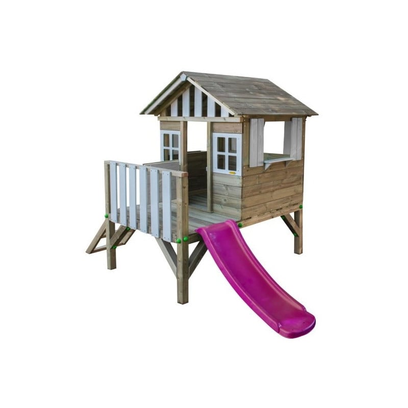 Casita de madera Masgames LOLLIPOP Elevada blanca