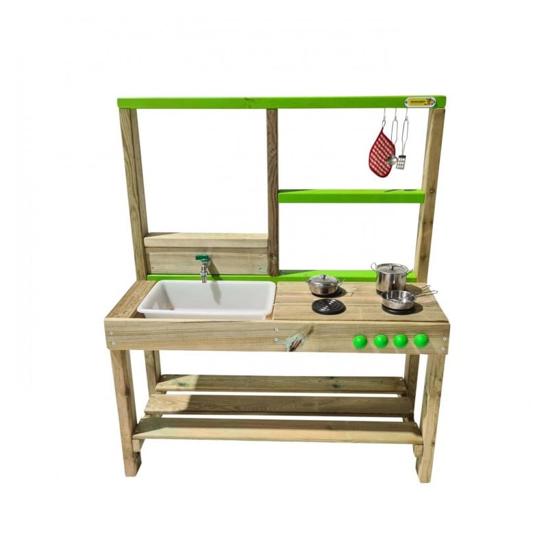 Cocinita infantil de madera para exterior Masgames SPICY