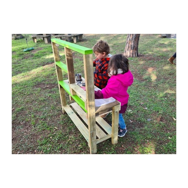 Cocinita infantil de madera para exterior Masgames SPICY
