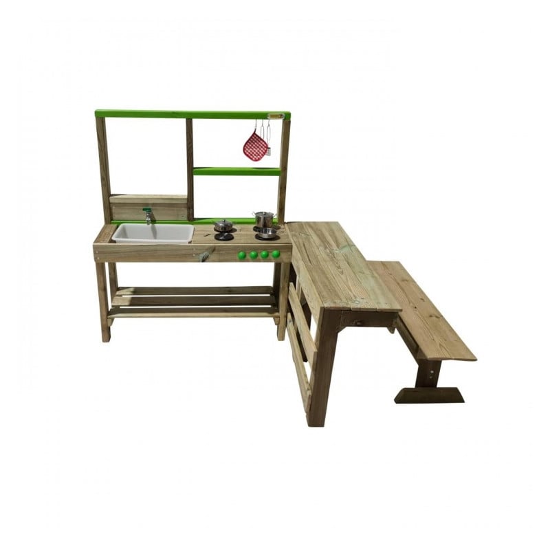 Cocinita infantil de madera para exterior Masgames SPICY Delicious