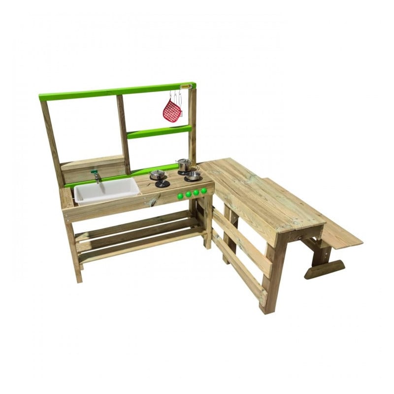 Cocinita infantil de madera para exterior Masgames SPICY Delicious