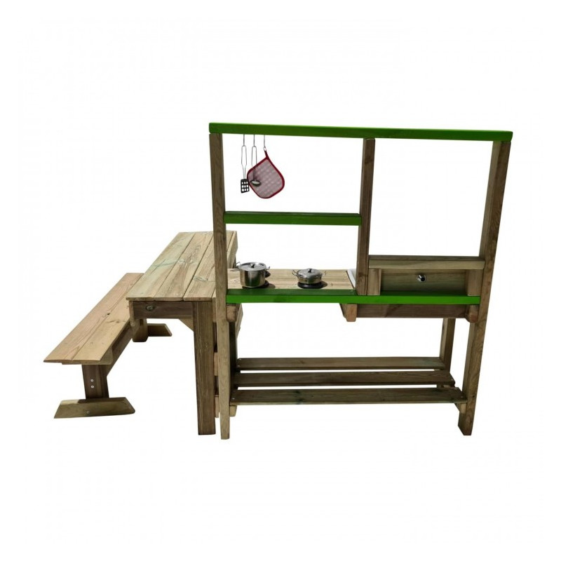 Cocinita infantil de madera para exterior Masgames SPICY Delicious