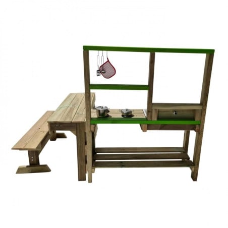 Cocinita infantil de madera para exterior Masgames SPICY Delicious