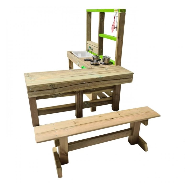 Cocinita infantil de madera para exterior Masgames SPICY Delicious