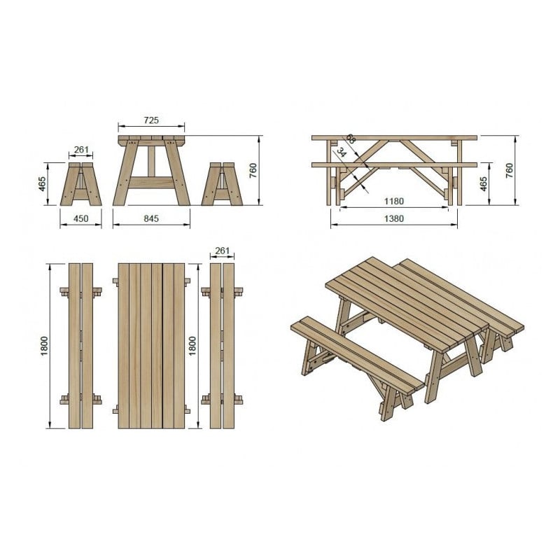 Conjunto de Picnic ZURICH