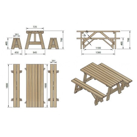 Conjunto de Picnic ZURICH