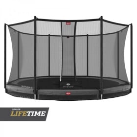 Cama elastica BERG Inground Favorit 430 + Red Comfort Gris