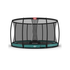 Cama elastica BERG Inground Champion 430 + Red Deluxe Verde Safety Net Deluxe